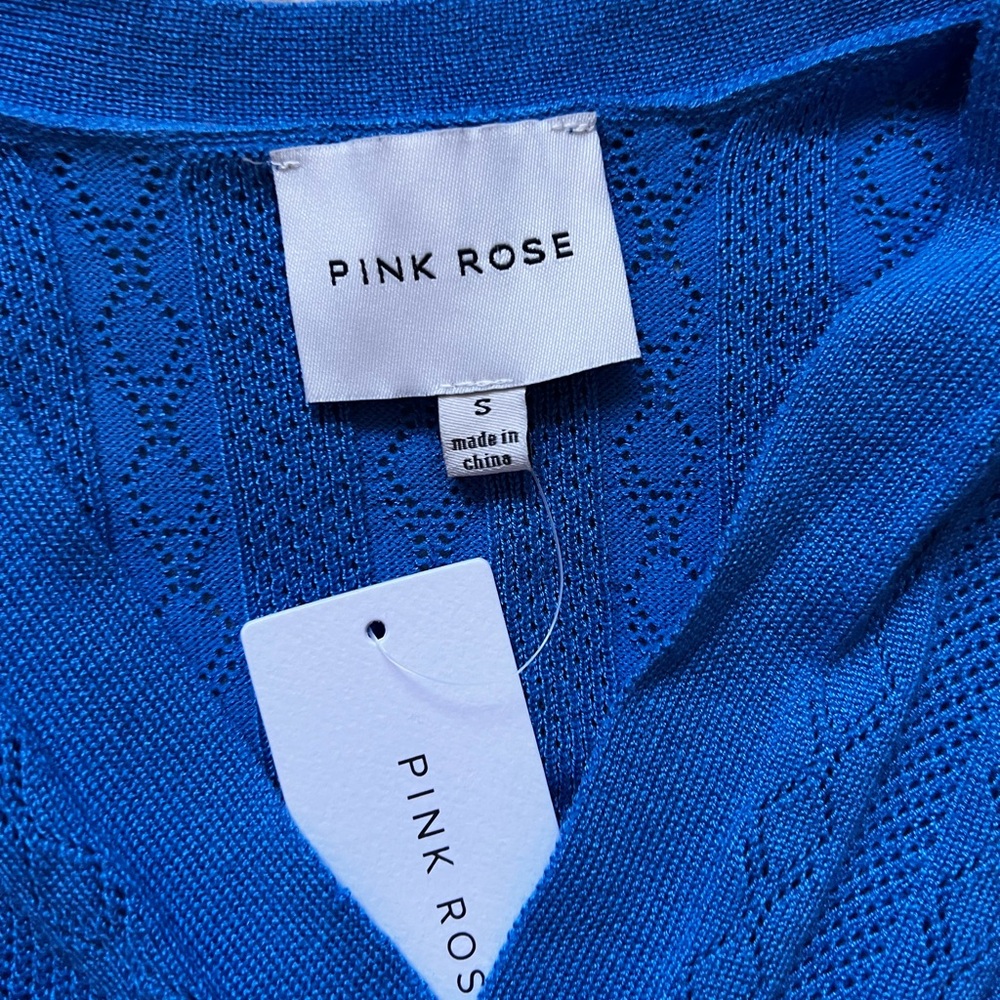 Blue V-Neck Sweater - Picture 2 of 3